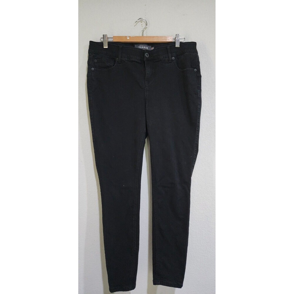 Torrid Premium Stretch Jeans Pants Plus Sz 16R Distressed Bombshell Skinny VGUC